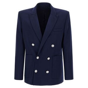 Balmain Men's Grain De Poudre Blazer